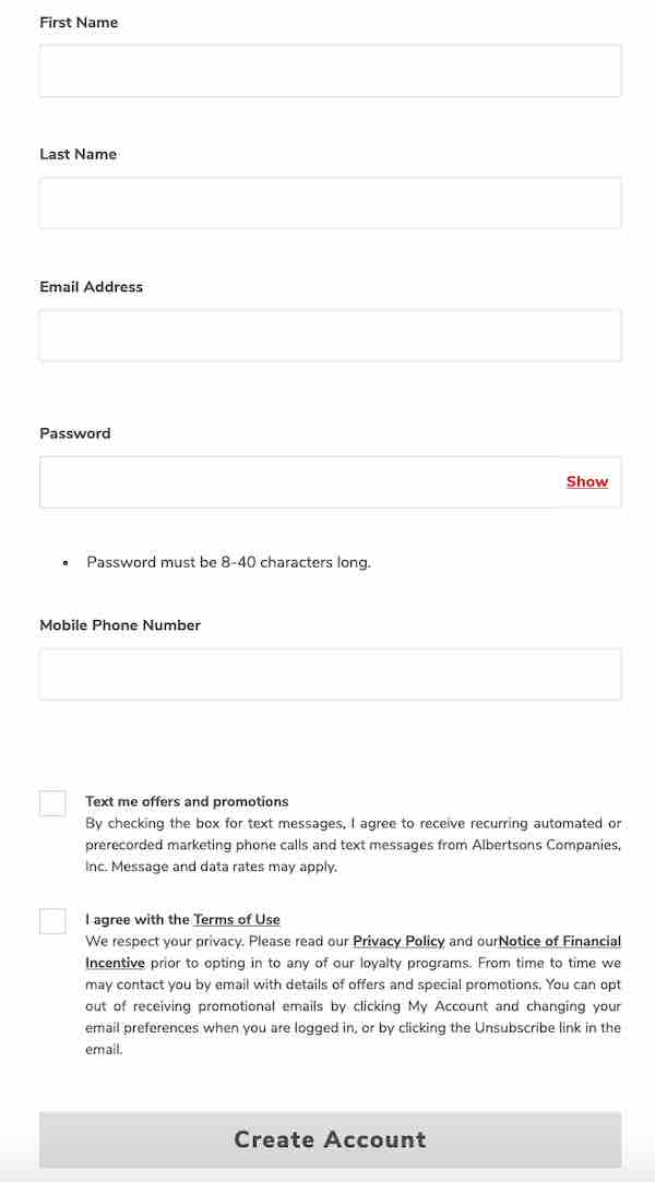 sign up safeway reward card